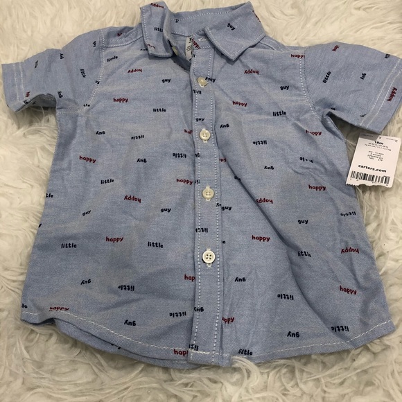 Carter’s Happy Little Guy Shirt Short Set NWT - Picture 5 of 6